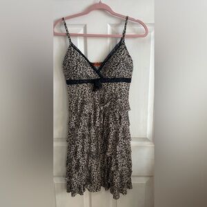 Leopard Print Ruffle Dress